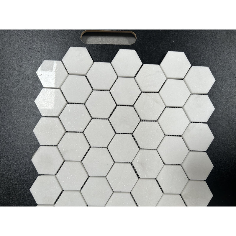 2 X 2 Thassos Hexagon Polished