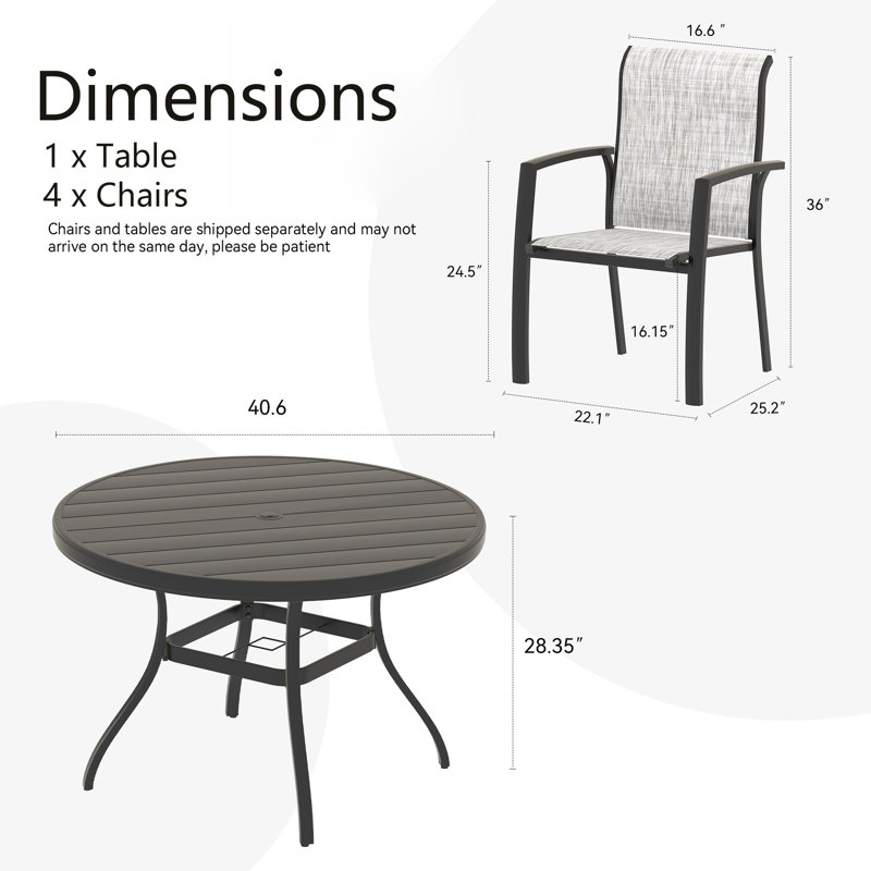  5-Piece Outdoor Dining Set