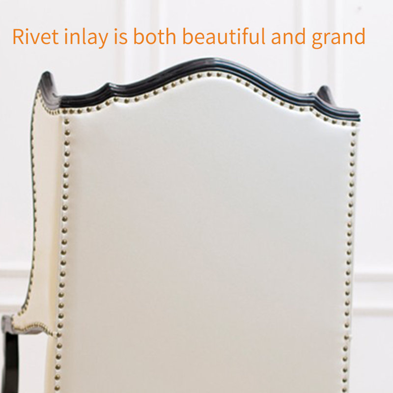 Light luxury faux leather rivet lounge chair