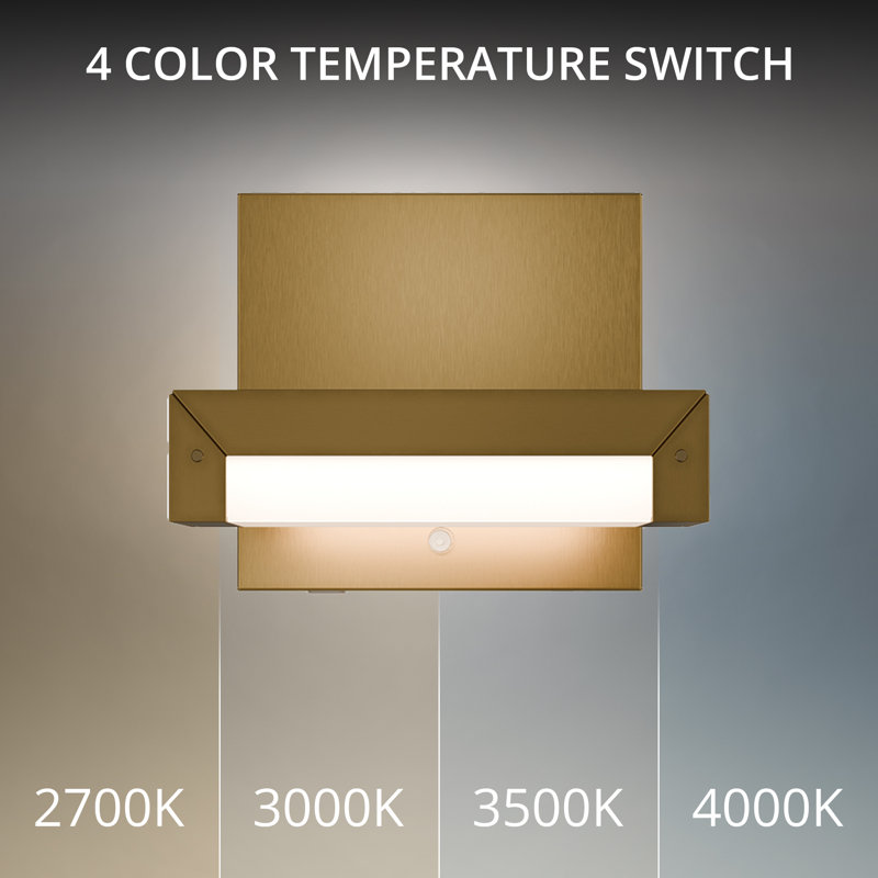 Mantel LED 4-CCT Reading Light, Aged Brass