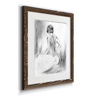 Soft Silhouette V - reproduction d'art sur papier encadré