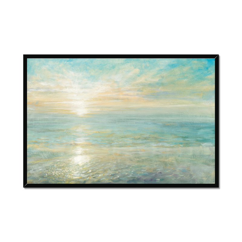 Sunrise by Danhui Nai - Painting, Black Framed Paper Print, 24cm H x 34cm W x 2.3cm D