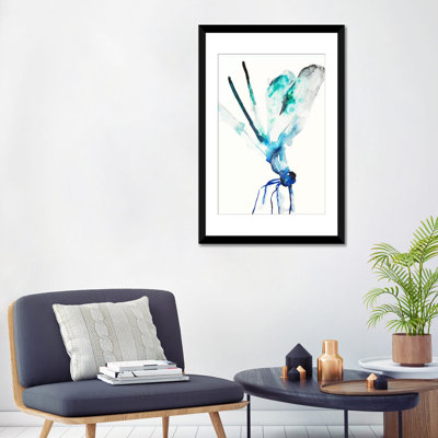 «Blue and Green Dragonfly», reproduction sur toile