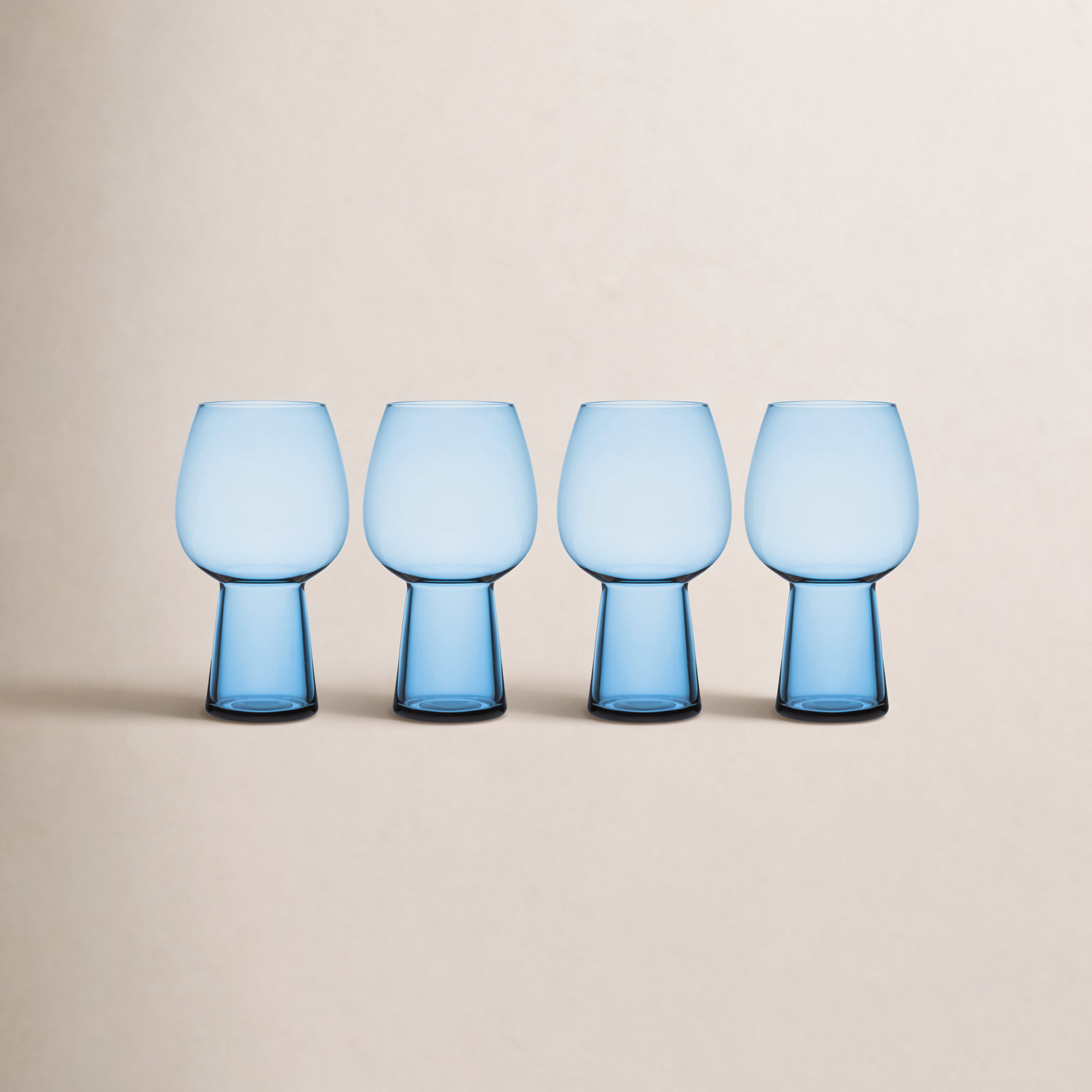 Phoebe 19 oz. Beer Goblets, Blue