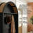 46"W Arched Farmhouse Hall Tree with Shoe Bench and Hooks for Living Room-483102420