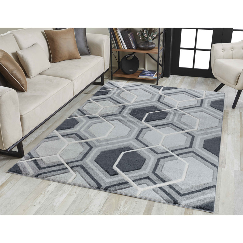 Autymn Geometric Area Rug, Rectangle 200 x 290cm