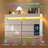 Modern White 54" LED Illuminated Dresser With 5 Drawers & Built-In Power Outlet – Wooden Chest For Bedroom, Living Room, Or Entryway-784235025