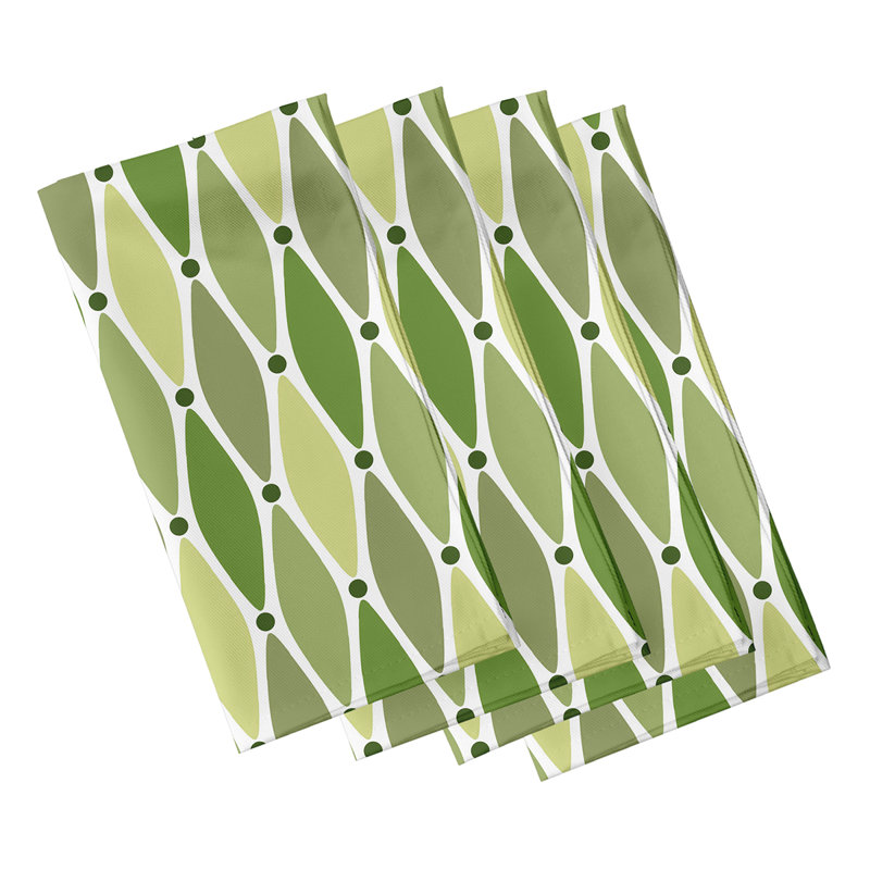 Ensemble de serviettes 4 pièces Odelina Raina, Vert