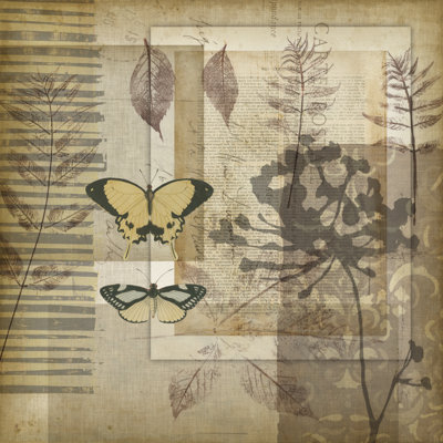 Small Notebook Collage II 1 Piece Wrapped Canvas Wall Art