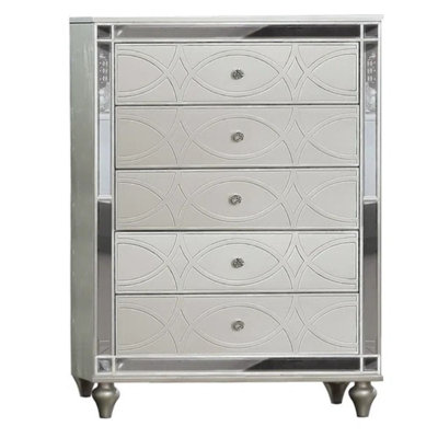 Manar 36 in. Silver Chest