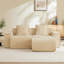 Canapé modulaire en velours de qualité supérieure 2 places, conception modulaire pour les réunions de famille