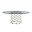 Laurel Canyon Bollinger Round Dining Table with Glass Top-33947664