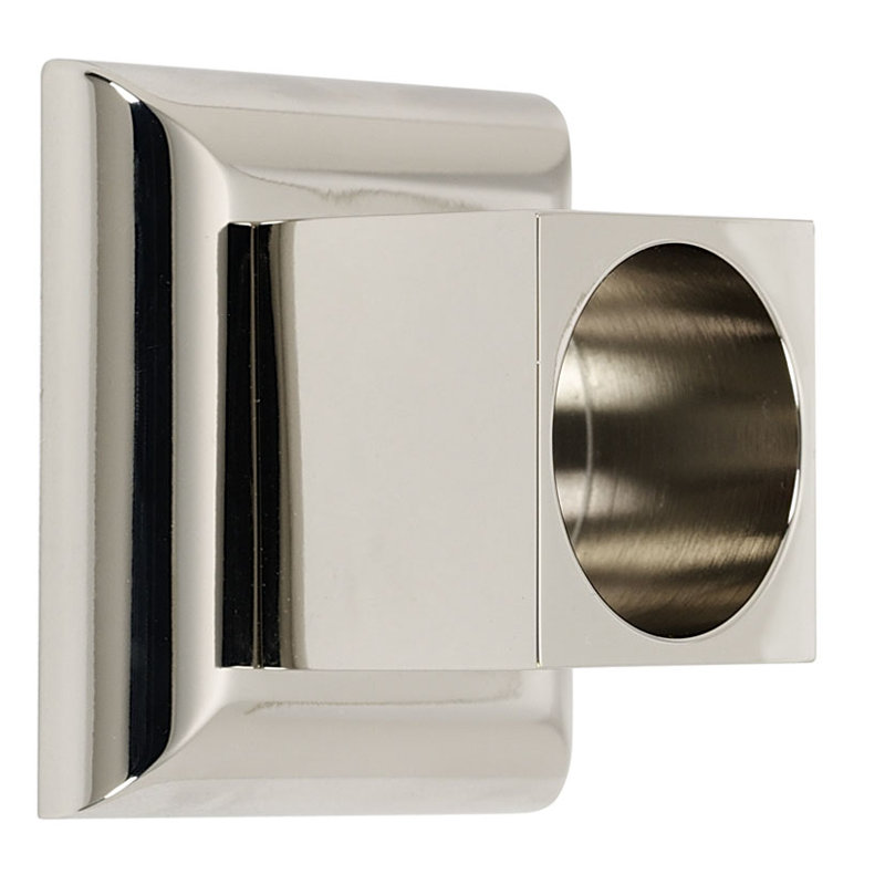 Manhattan Shower Rod Brackets, Polished Nickel