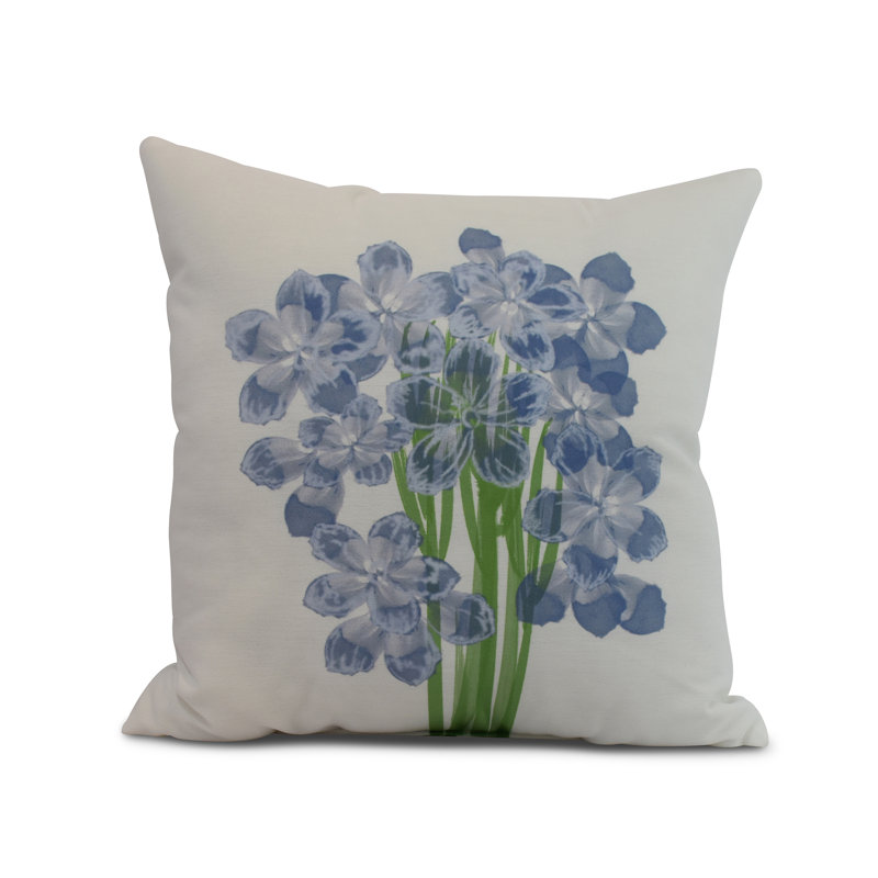 Housse et insert de coussin carré Nantucket, Bleu, 16 po x 1 po