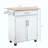 Kitchen Island Cart Rolling Trolley Cart With Drawer, Storage Cabinet & Towel Rack-342728033