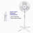 Proaira 16" Oscillating Pedestal Fan-88169684