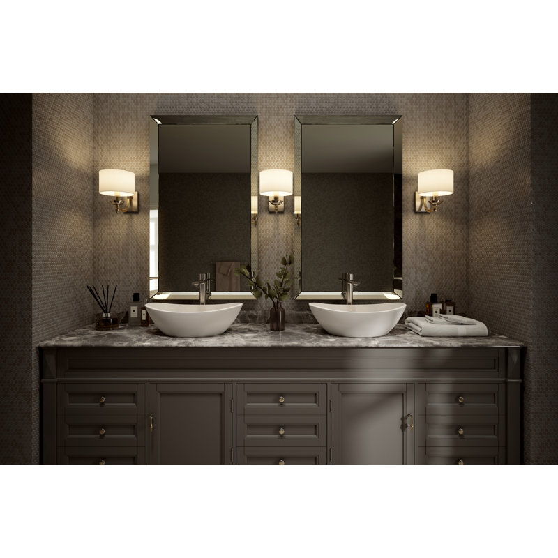 Amalfi Oval Vessel Bathroom Sink, Englishcast White