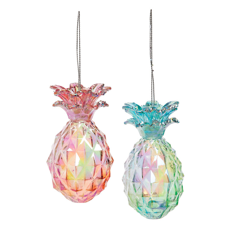 Ornement en forme de fêtes d’ananas sparkle