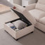 Canapé modulaire contemporain en L avec repose-pieds réversible