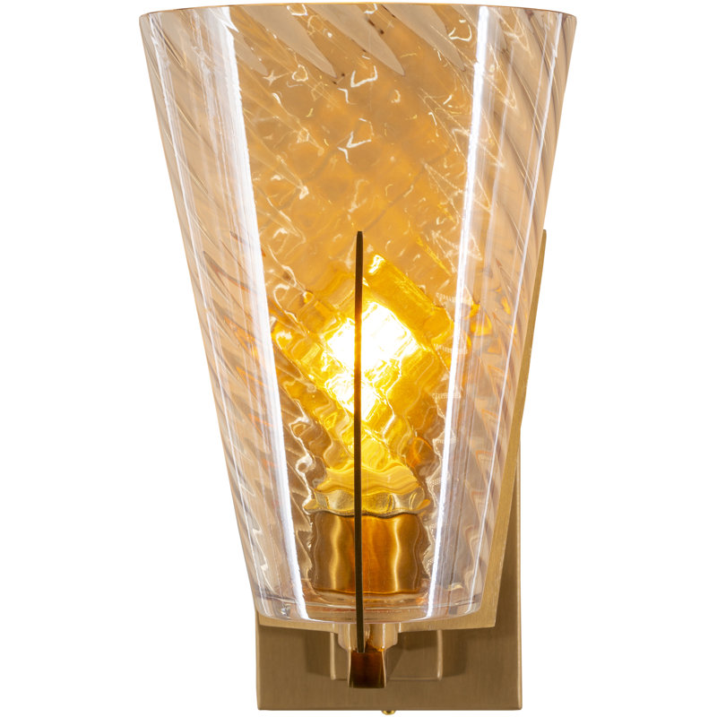 1 - Light Gold Armed Sconce