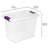 Sterilite 27 Qt ClearView Latch Storage Stackable Bin with Latching Lid, 24 Pack