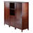 Brooke Modern Walnut Three-Cabinet Cupboard Set, 47.44'' H X 51.71" W X 15.75'' D