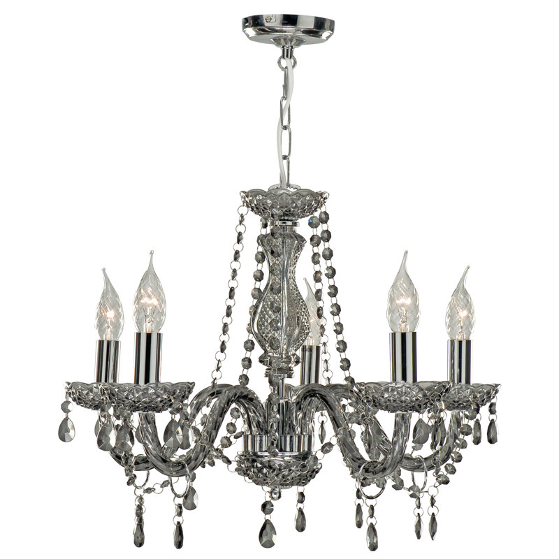 Kelly 5 - Light Candle Style Chandelier
