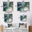 Vert vert bleu marbré Dreamscape II - art mural moderne-114712465-114712466-114712468