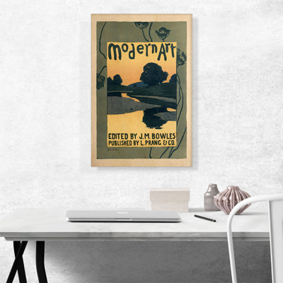 " Poster Advertising The Modern Art Review Magazine 1895 " by Arthur Wesley Dow Painting Print