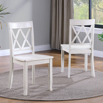 Chaises de salle à manger à dossier croisé de 17 po de largeur Deni
