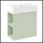 Meuble-lavabo flottant moderne de 21,6 po avec lavabo en céramique - parfait pour les petites salles de bain-776470089