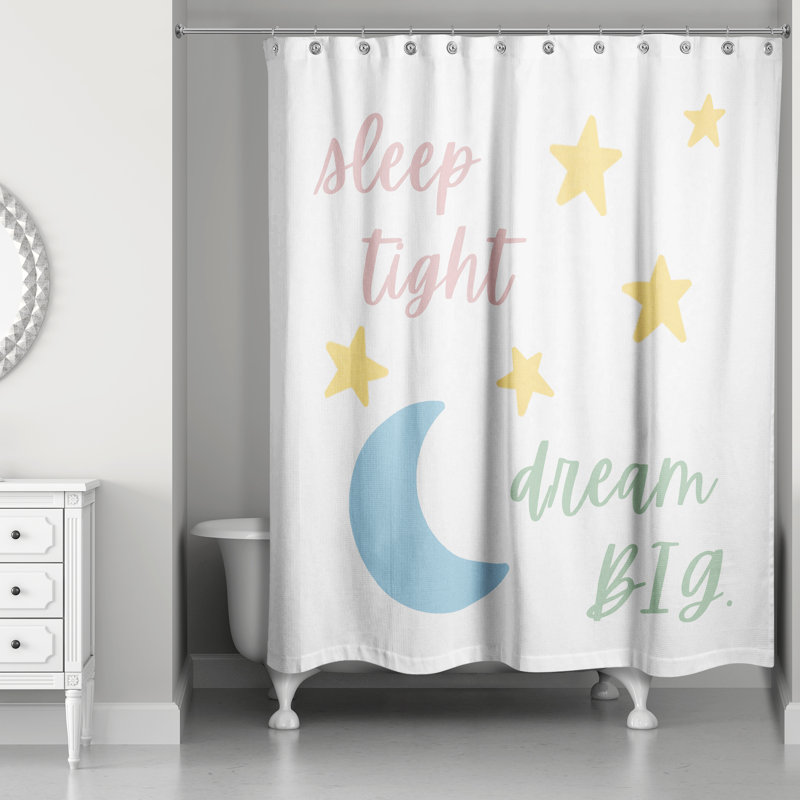 Rideau de douche Sleep Tight Dream Big Distress
