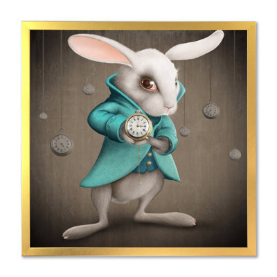" White Rabbit Alice In Wonderland " by Designart