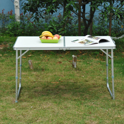 25cm Rectangular Adjustable Folding Table