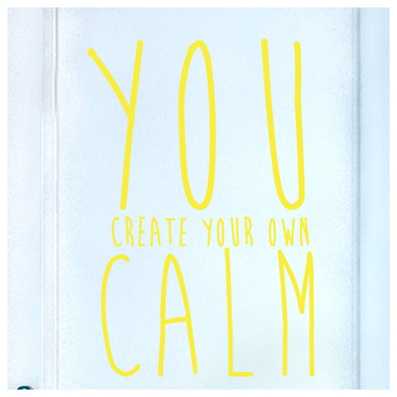 Wall Decal, Bright Yellow