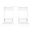 Lit escamotable simple et simple, lit escamotable pliable en métal avec garde-robe, tablettes et prises de courant, conception 2 en 1, peu encombrant