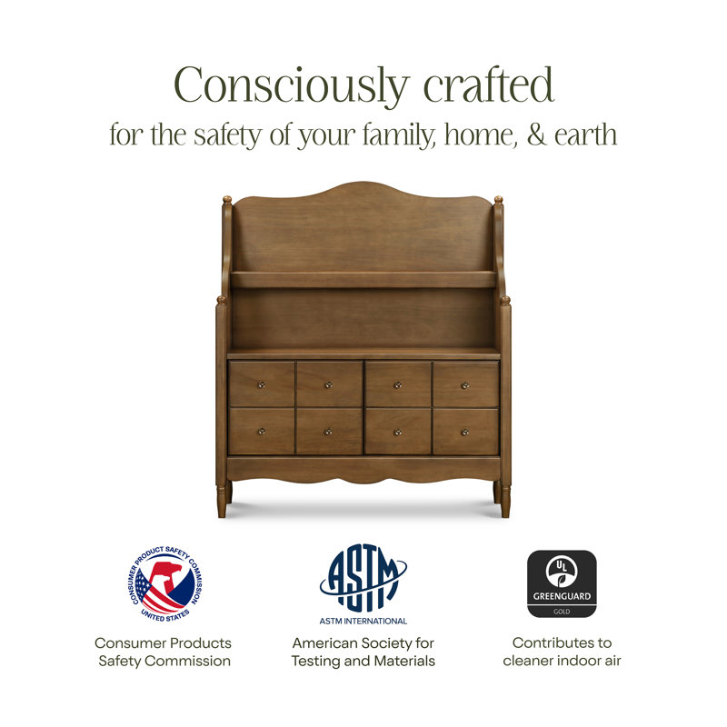 Liberty Library Hutch, Natural Walnut