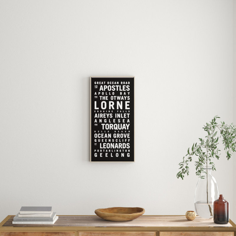 Tram Scrolls - Print on Canvas, 62.5cm H x 32.5cm W x 4.5cm D