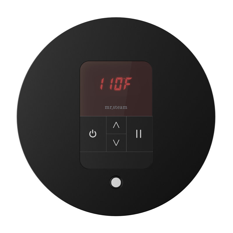 Thermostat rond itempo, Argent