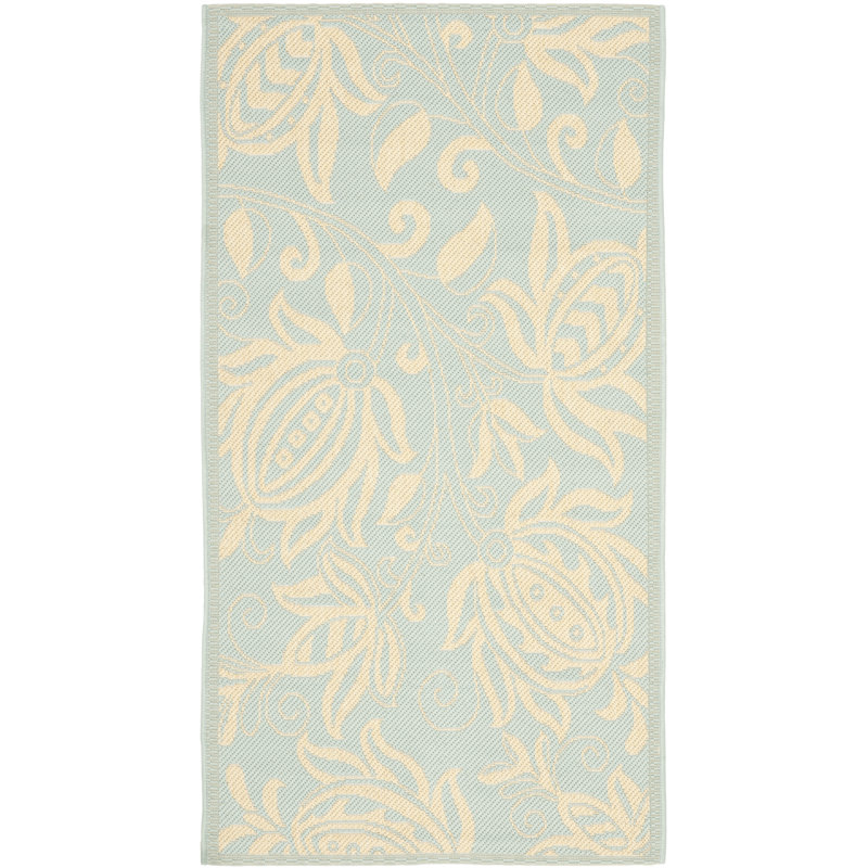 Tapis d'intérieur / extérieur à fleurs Herefordshire Performance, Rectangle 4 pi x 5 pi 7 po