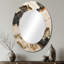 Miroir mural beige et brun-222198430