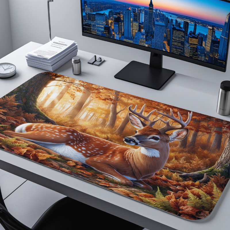 Polyester Desk Pad, 14.4x12.1