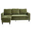 Upholstered L-Shaped 3-Seater Sectional Sofa with Footstool-1741103137