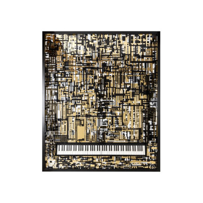 Piano, art mural Wibi