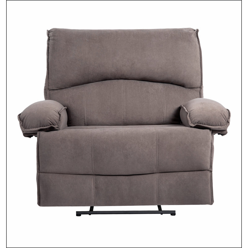 Fauteuil inclinable manuel surdimensionné pour le salon, Brun