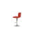 BAR STOOL In Red, Chrome