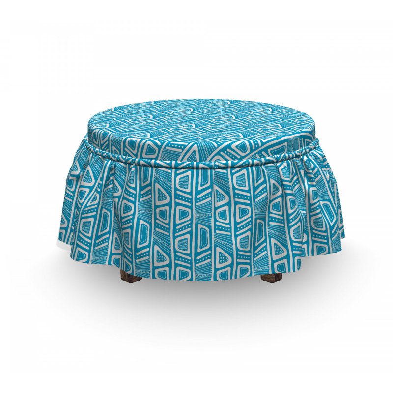 Housse pour repose-pieds shapes geometric