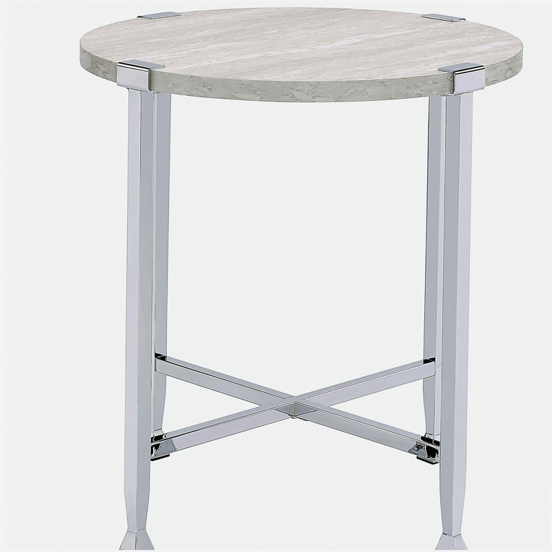 End Table With X Shape Base
