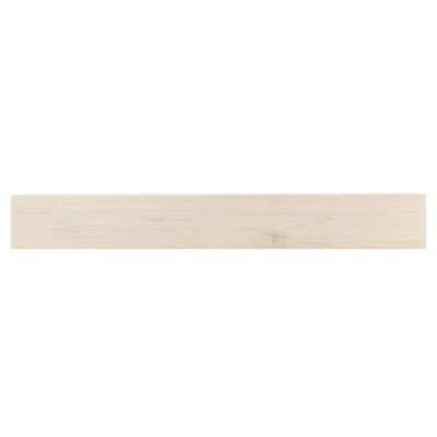 Tablette de manteau de cheminée flottante en bois Modern Ember Boone - 8 pouces de hauteur