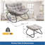 Chaise berçante d'extérieur Modern Rattan-308761325